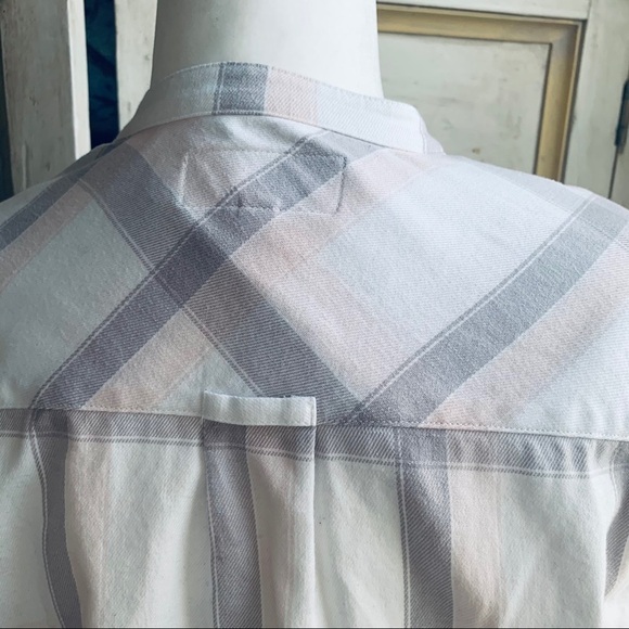 10 CROSBY DEREK LAM Cropped Pink Plaid Shirt - Picture 7 of 11